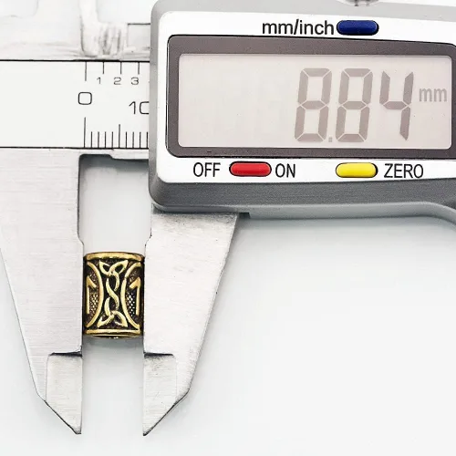 Miniatura 3 de GOOD WORKER Cuenta de cuerda de paracaídas pequeña, cuentas de latón, dijes hechos a mano, joyería dorada antigua, trenza 6872-1