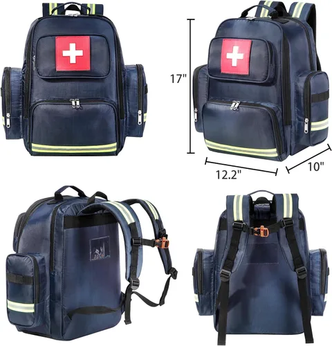 Miniatura 6 de Gatycallaty Mochila de primeros auxilios Medical Emt First Responder Bag Empty Ems Emergencia Hogar Salud Senderismo Trauma Viajes Camping marino