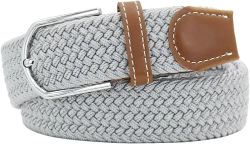 Miniatura 8 de Mixed Color Woven Stretch Braided Belts for Men and Women Fashion Elastic Belts