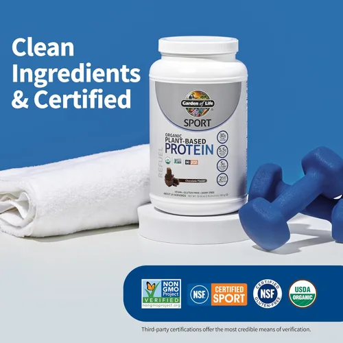 Miniatura 7 de Garden Of Life Sport - Proteína orgánica de base vegetal – BCAA Amino ácido, proteína en polvo, 0658010119412, Lata, 1