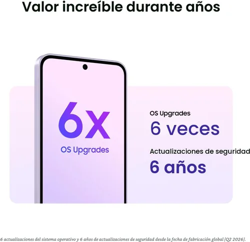 Miniatura 8 de Samsung Galaxy A37 5G (2026), teléfono inteligente Android desbloqueado, 128GB, pantalla AMOLED, triple cámara, IP68, teléfono delgado, batería