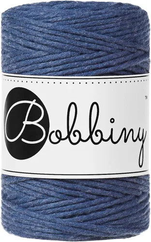 Miniatura 31 de Bobbiny Cordón de macramé de una sola capa para bebé de 0.069 pulgadas (100% algodón reciclado)