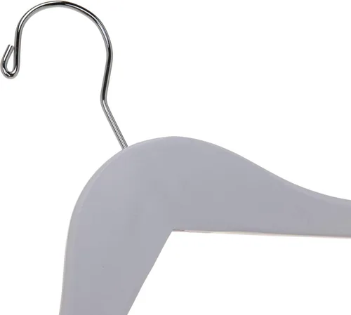 Miniatura 4 de Quality Hangers Perchas de madera semicurvadas para trajes, acabado liso, madera maciza con gancho giratorio, perfectas para chaquetas y pantalones