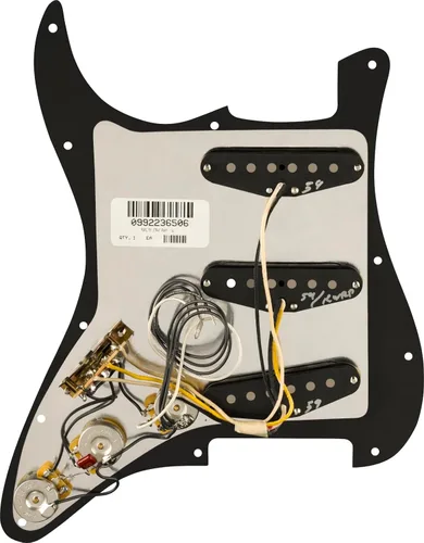 Miniatura 2 de Golpeador Strat precableado, Pure Vintage '59 con RWRP Midde, negro de 11 agujeros PG