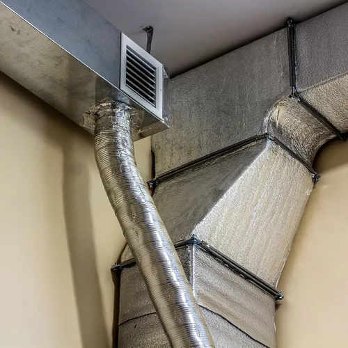 Miniatura 6 de Preboun 2 rollos de aislamiento de conducto con papel de aluminio, envoltura de conducto de algodón natural, manta de aislamiento de algodón
