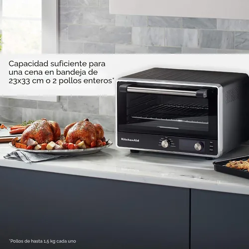 Miniatura 8 de KitchenAid Horno de encimera Digital Air Fry, KCO124BM, negro mate