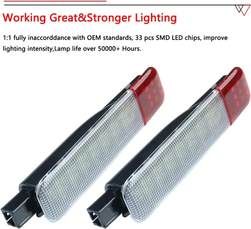 Miniatura 6 de 4 luces LED para panel de puertas interiores compatibles con Chevy Silverado GMC C/K, Sierra 1500 2500 3500, Suburban, Avalanche, Hum-mer H2 Yukon 4