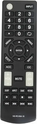 NS-RC4NA-18 - Control remoto de repuesto para Insignia TV NS-50D510MX17 NS-40D420MX18 NS-32D311NA17 NS-32D311MX17 NS-39D310NA17 NS-55D420MX18