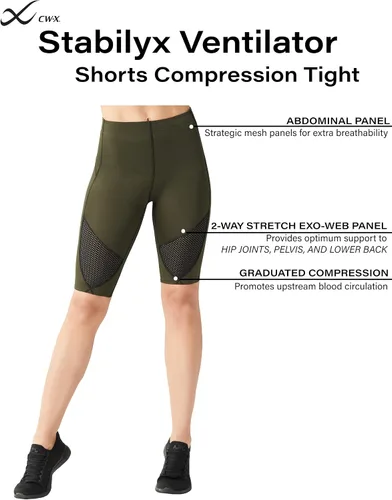 Miniatura 5 de CW-X Pantalones cortos de compresión Stabilyx para mujer