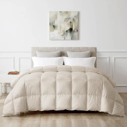 Miniatura 11 de Puredown® Edredón de plumas de ganso y fibra de plumón, inserto de edredón ligero de calidez media, ropa de cama de hotel de lujo colección Cloud