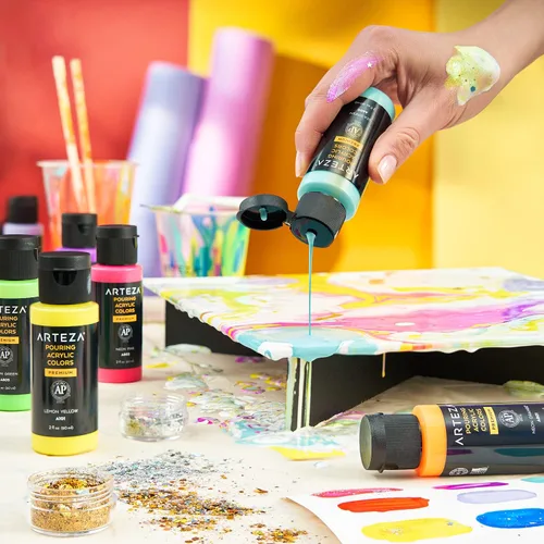 Miniatura 5 de ARTEZA Tableros de lienzo para pintura, 9 x 12 pulgadas, paquete de 14, paneles de lienzo blanco en blanco para pintura acrílica, óleo y gouache