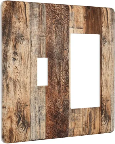 Miniatura 54 de Placa Decorativa de Pared Beige Boho de Mediados de Siglo Sol Abstracto 1-Gang Retro Años 70 Arte Geométrico Moderno con Arco Eléctrico Interruptor