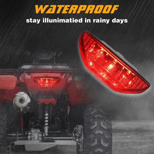 Miniatura 3 de Luz trasera LED roja ATV motocicleta luz trasera lámpara de freno compatible con Honda TRX 250 300 400EX TRX400X 500 700