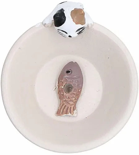 Miniatura 7 de Newwe Soporte para incienso de resina, quemador de incienso para gatos pequeños, mini estatua de animal lindo quemador de incienso para el hogar