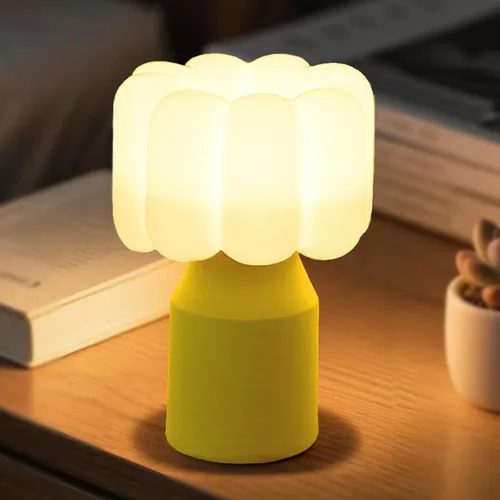 Miniatura 8 de Vivilumens Luz nocturna de hongos para niños, control táctil regulable de 3 niveles, temporizador de apagado automático, silicona segura para bebés