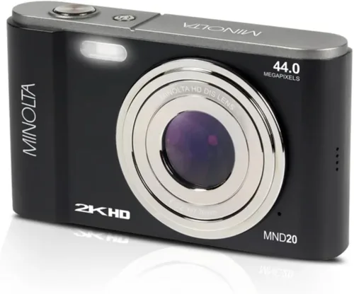 Miniatura 7 de Minolta Cámara digital MND20 de 44 MP - Video Ultra HD de 2.7K, zoom digital 16X, estabilización antivibración, lapso de tiempo, detección facial