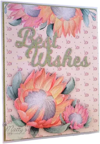 Miniatura 2 de Matty's Crafting Joy Floral Grace - Bloc de papel de cartulina de doble cara de 12 x 12 pulgadas, 24 unidades, diseño floral