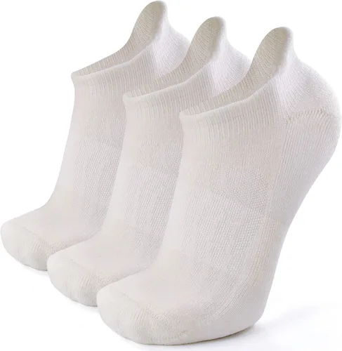Busy Socks Calcetines de compresión de lana merina para hombres y mujeres, calcetines suaves y gruesos con lengüeta acolchada, 36 pares