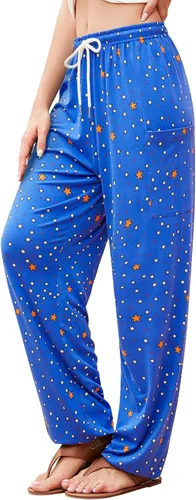 Miniatura 28 de QIANXIZHAN - Pantalones harem para mujer, pantalones palazzo hippie, joggers bohemios con bolsillos, ropa de yoga