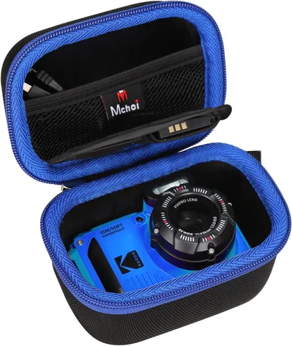 Miniatura 2 de Mchoi Funda de transporte rígida impermeable de repuesto para cámara digital Kodak PIXPRO WPZ2 resistente e impermeable, solo funda, azul