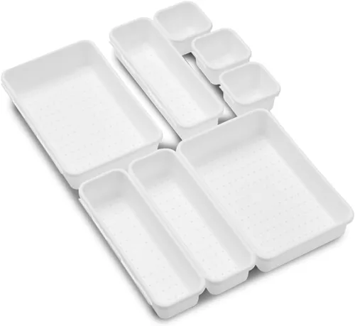 Miniatura 8 de Madesmart Paquete de compartimentos con enclavamiento, blanco, 8 piezas