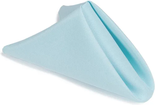 Miniatura 7 de LTC LINENS Juego de servilletas de tela azul bebé de 12 a 20 x 20 pulgadas, tela de poliéster lavable para hotel, restaurante, boda y fiesta