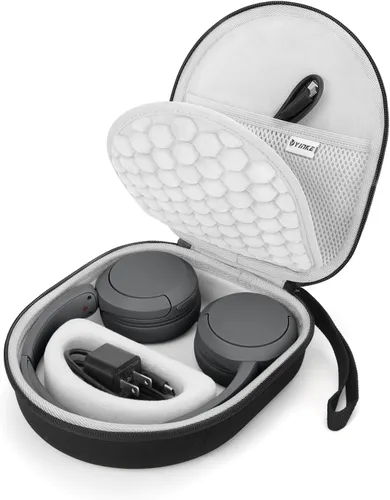 Miniatura 8 de Yinke Funda rígida para auriculares Sony WH-CH510 /JBL Tune 510BT, funda protectora de viaje, bolsa de almacenamiento (negro)