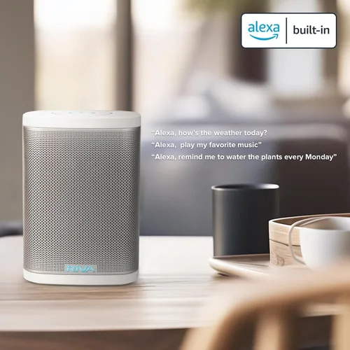 Miniatura 2 de RIVA Altavoz inteligente de alta fidelidad Bluetooth con WiFi de concierto mejorado con Alexa integrado, 6 controladores, 50W, sistema de música