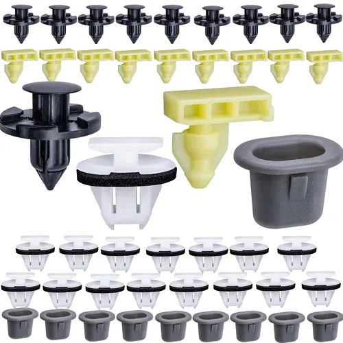 Rexka Juego de 45 piezas de arandelas de retención para guardabarros para Nissan Infiniti Armade Juke Murano Rogue QX56 QX80 01553-09321 76882-JG10A