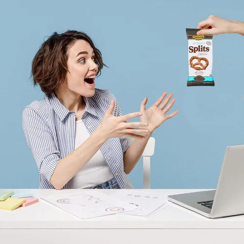 Miniatura 7 de Unique Snacks Pretzels extra de sal dividida, deliciosos horneados con estilo casero, certificado OU Kosher y sin OMG, sin sabor artificial, bolsas
