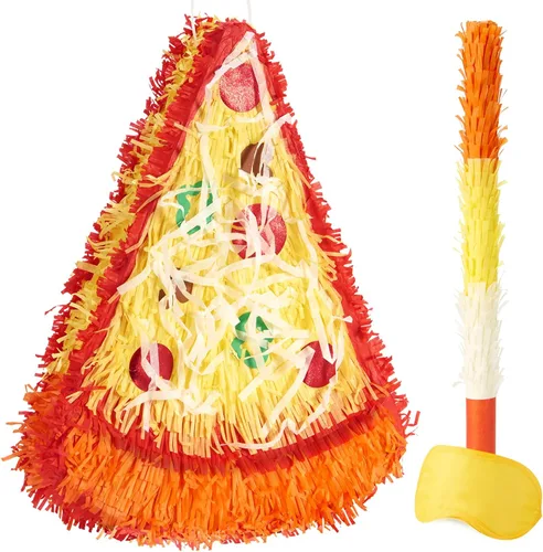 Miniatura 114 de WERNNSAI - Piñata de sirena plegable, piñata de cumpleaños con flecos que incluye cuerda para jalar, venda y bate. Decoraciones