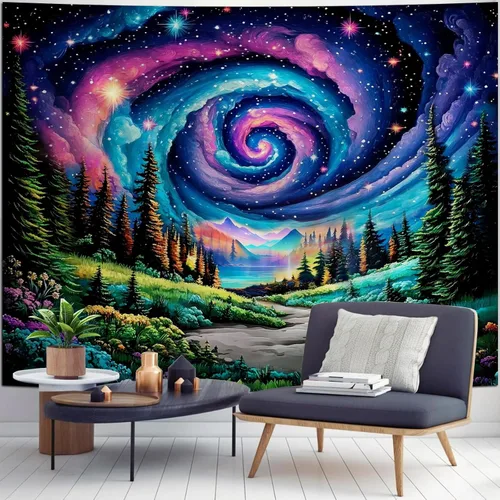 Miniatura 10 de Apdidl Tapiz de Pared Bohemio Hippie para Dormitorio Estético, Tapices de Arte Decorativo de Mandala Bohemio Indio, Colgante de Pared Vertical