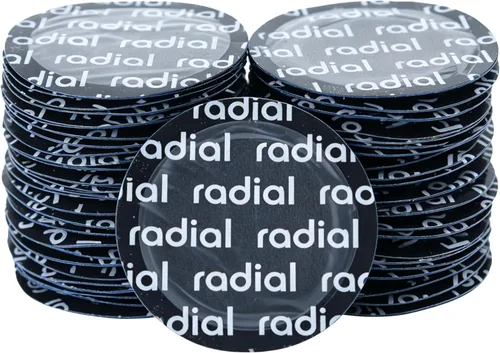 Miniatura 3 de Parche radial para neumáticos, 1 5/8 pulgadas (1.614 in), 120 piezas, parches redondos multiusos resistentes, kit de reparación para neumáticos