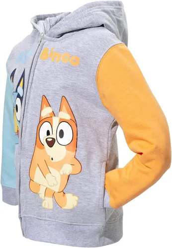 Miniatura 4 de Bluey & Bingo - Sudadera con capucha raglán con cremallera, Naranja