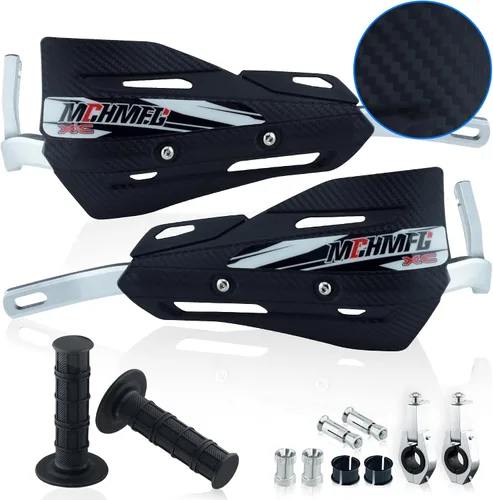 Paramanos de moto de cross con empuñaduras, protectores de mano de motocicleta de 7/8 pulgadas y 1 1/8 pulgadas para cuatrimoto, soporte universal