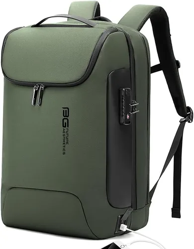 Miniatura 16 de BANGE Mochila antirrobo con puerto de carga USB, mochila de negocios ligera para hombres y mujeres.., Negro, Computadora portátil