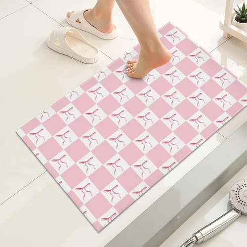 Miniatura 13 de Giwawa Alfombra de baño color beige, antideslizante, lavable, absorbe el agua, de secado rápido, para relajarse, relajarse, respirar, para baño