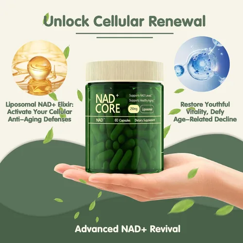 Miniatura 5 de NAD+ - Suplemento de ribósido de nicotinamida - Extra Fuerza NAD alternativa liposomal, apoya el envejecimiento saludable para mujeres y hombres, 60