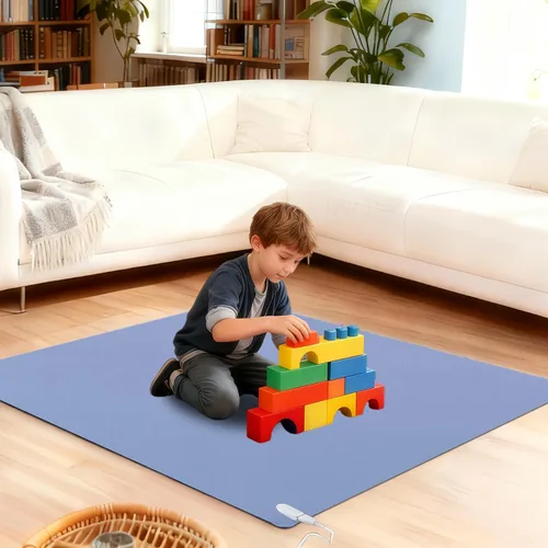 Alfombra Térmica para Piso, Alfombrillas Térmicas para Piso con Temperatura Ajustable y Temporizador de 12 Horas, Alfombra Eléctrica de Calefacción