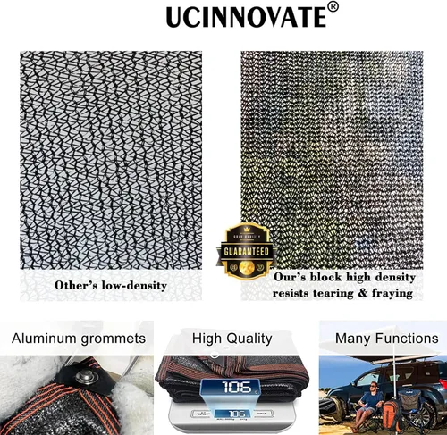 Miniatura 5 de UCINNOVATE Tela de protección solar para invernadero, 70 % de malla para invernadero, tela de malla de 10 x 10 pies, protección solar, resistente a