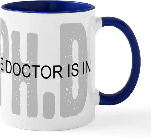 Miniatura 14 de CafePress Knitting Phd (Projects Half D Mug 11 oz (11.0 fl oz) Taza de café de cerámica