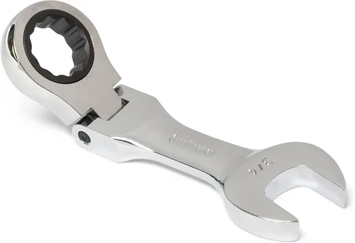 Miniatura 4 de GEARWRENCH Juego de llaves combinadas de trinquete de cabeza flexible rechoncha de 12 puntos, SAE - 9570
