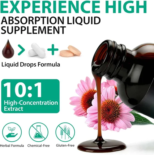 Miniatura 7 de FANSHI 2 gotas de drenaje linfático – Fórmula botánica avanzada con 16 hierbas y suministro liposomal – Apoya la salud inmunológica – Máxima