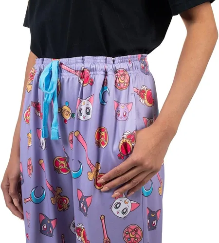 Miniatura 3 de Bioworld Sailor Moon - Pantalones de dormir con estampado, Multicolor