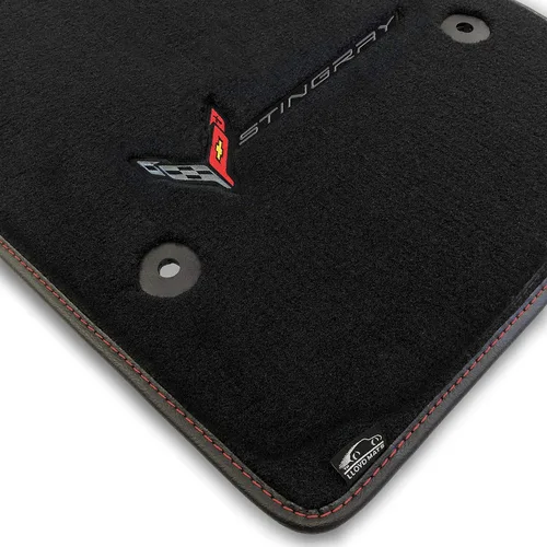 Miniatura 27 de Lloyd Mats Tapetes alfombrados a medida para el suelo del automóvil de lujo prémium para Corvette C8 2020-ON Coupé y convertible