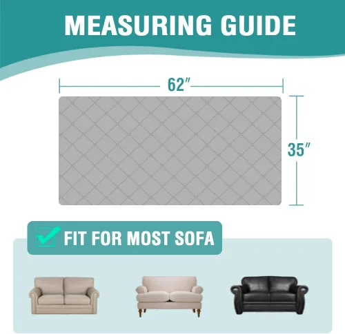 Miniatura 2 de Fundas de cojín 100% impermeables para sofá de cama de perro, protector de sofá seccional para mascotas, protector antideslizante de muebles