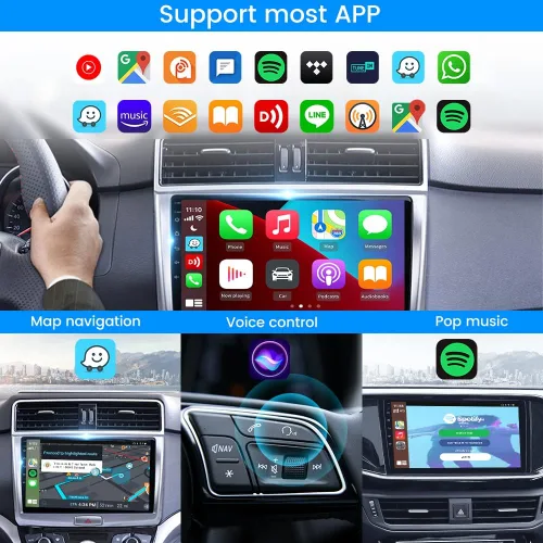 Miniatura 4 de CarlinKit Adaptador inalámbrico de coche CarPlay para radio de coche Android, Android Auto inalámbrico y Apple CarPlay 2 en 1, bajo consumo