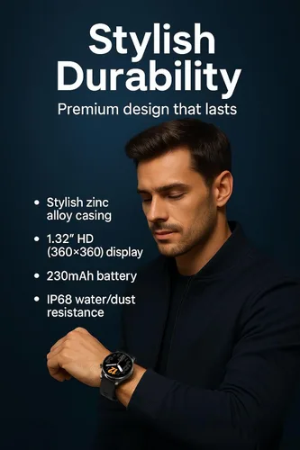 Miniatura 8 de Reloj inteligente AI, chat AI, traducción de 16 idiomas, rastreador de salud y fitness, elegante diseño de aleación de zinc, edición 2025