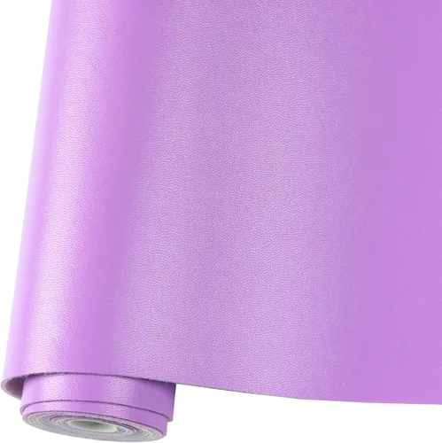 Miniatura 22 de Rollo de hojas de cuero sintético liso de color sólido 12"X53" (30cmX135cm), muy adecuadas para hacer manualidades, aretes de cuero, lazos, costura