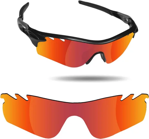 Miniatura 3 de Fiskr Lentes de repuesto para gafas de sol Oakley RadarLock Path, 2 pares empaquetados para OO9181